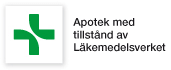 Apotek med tillstånd av Läkemedelsverket