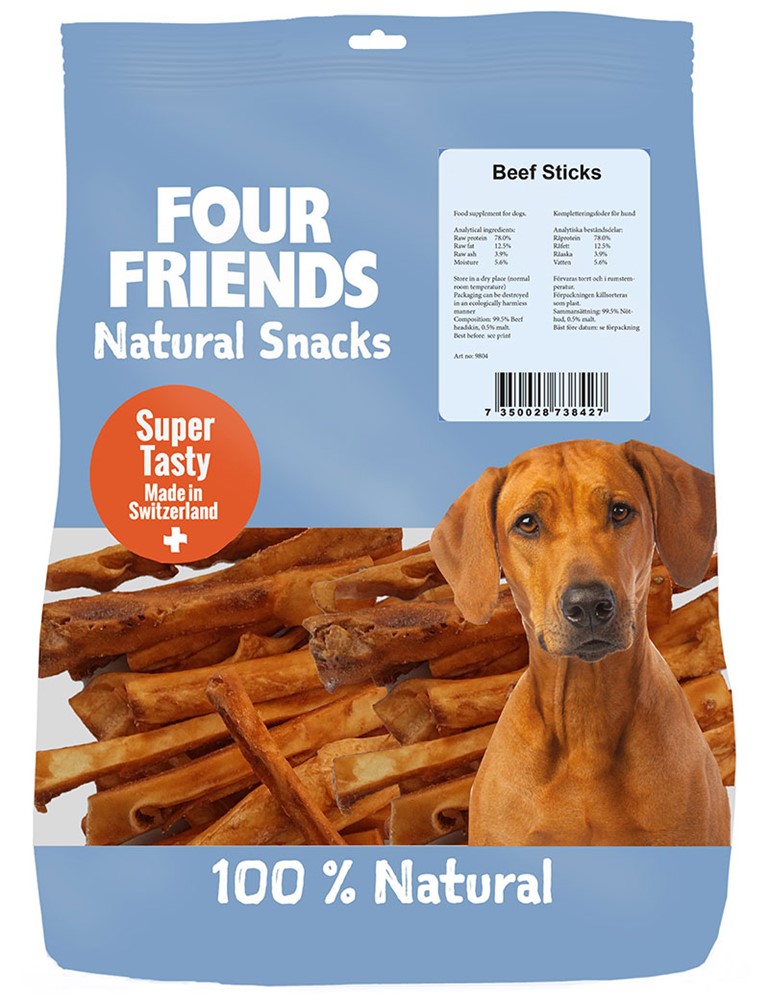 Hundgodis FourFriends Beef Sticks 800 g
