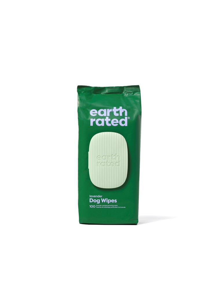 Våtservetter Earth Rated Wipes 100-pack Lavendel