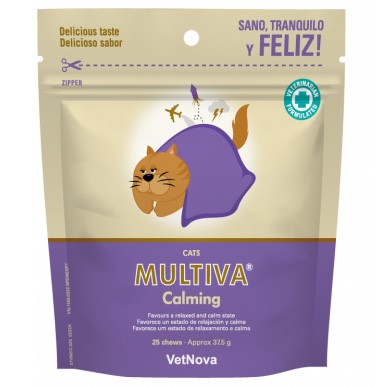 Stressreducerande tuggbitar VetNova Multiva Calming Katt 25 st