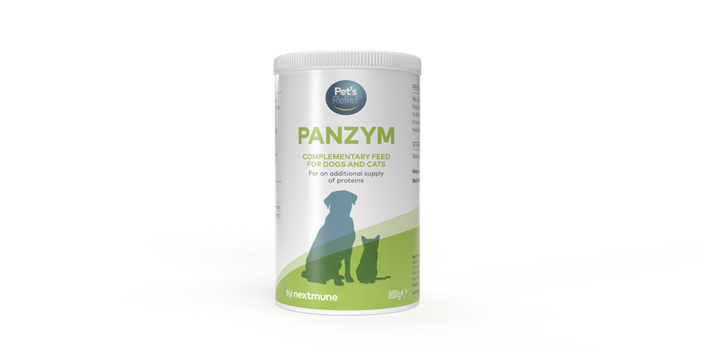 Kosttillskott Pet's Relief Panzym Hund & Katt 800 g