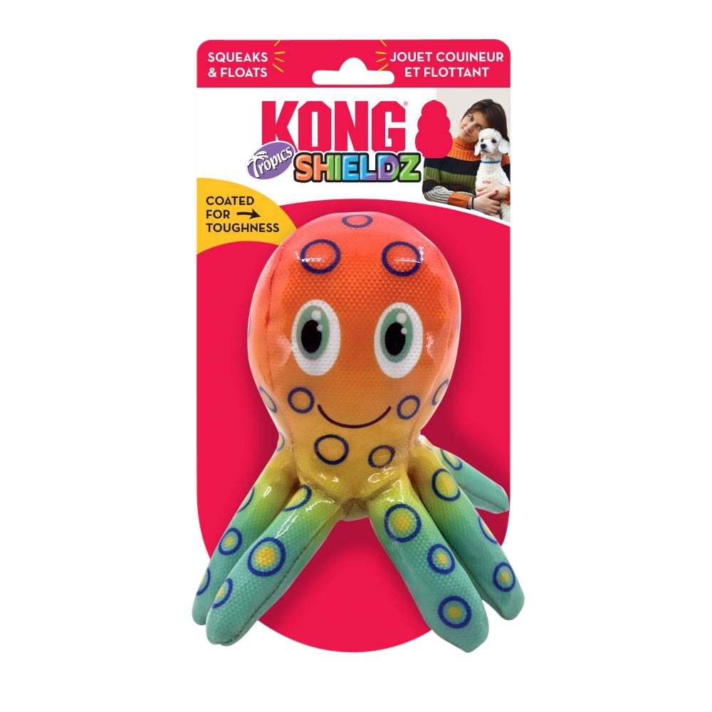Hundleksak KONG Shieldz Tropics Octopus M