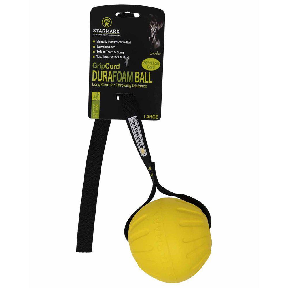 Hundleksak Starmark Gripcord Durafoam Ball Long 9x9x63 cm