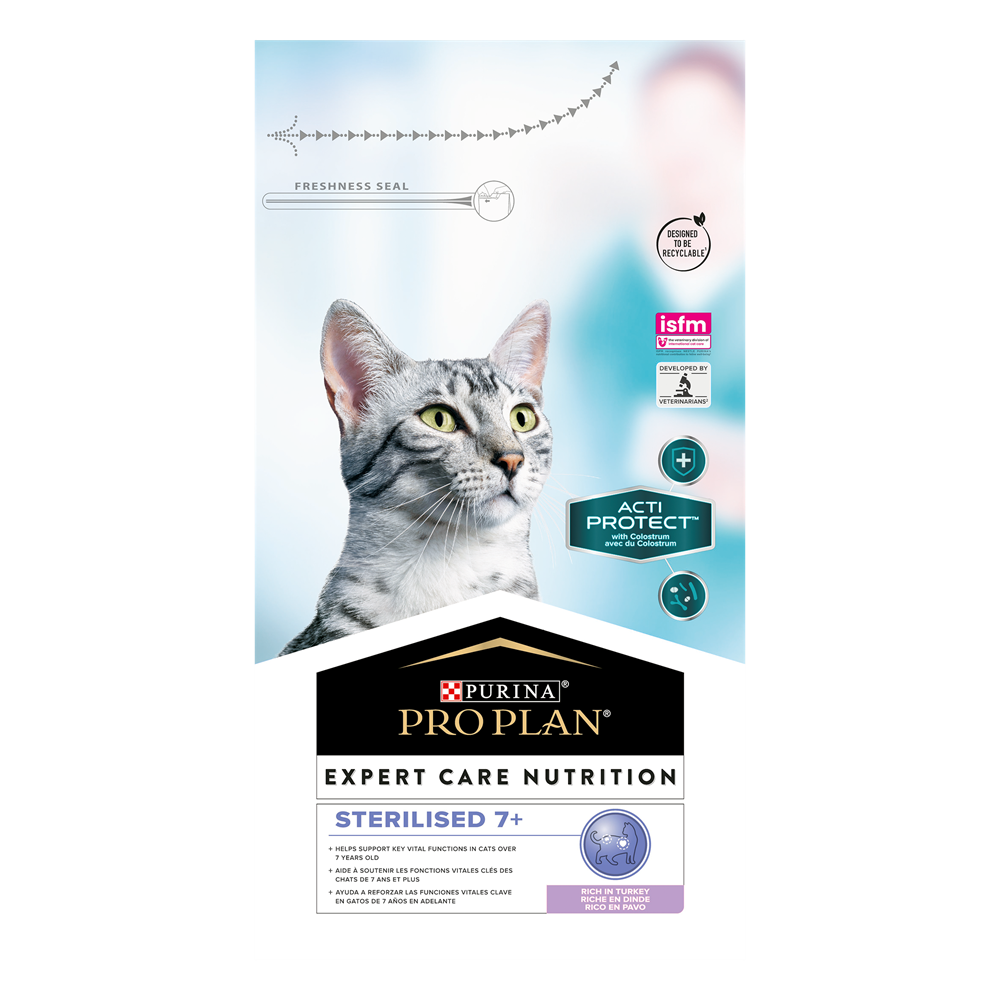 Purina Pro Plan Cat ECN ActiProtect Sterilised 7+ Turkey 1,5 kg