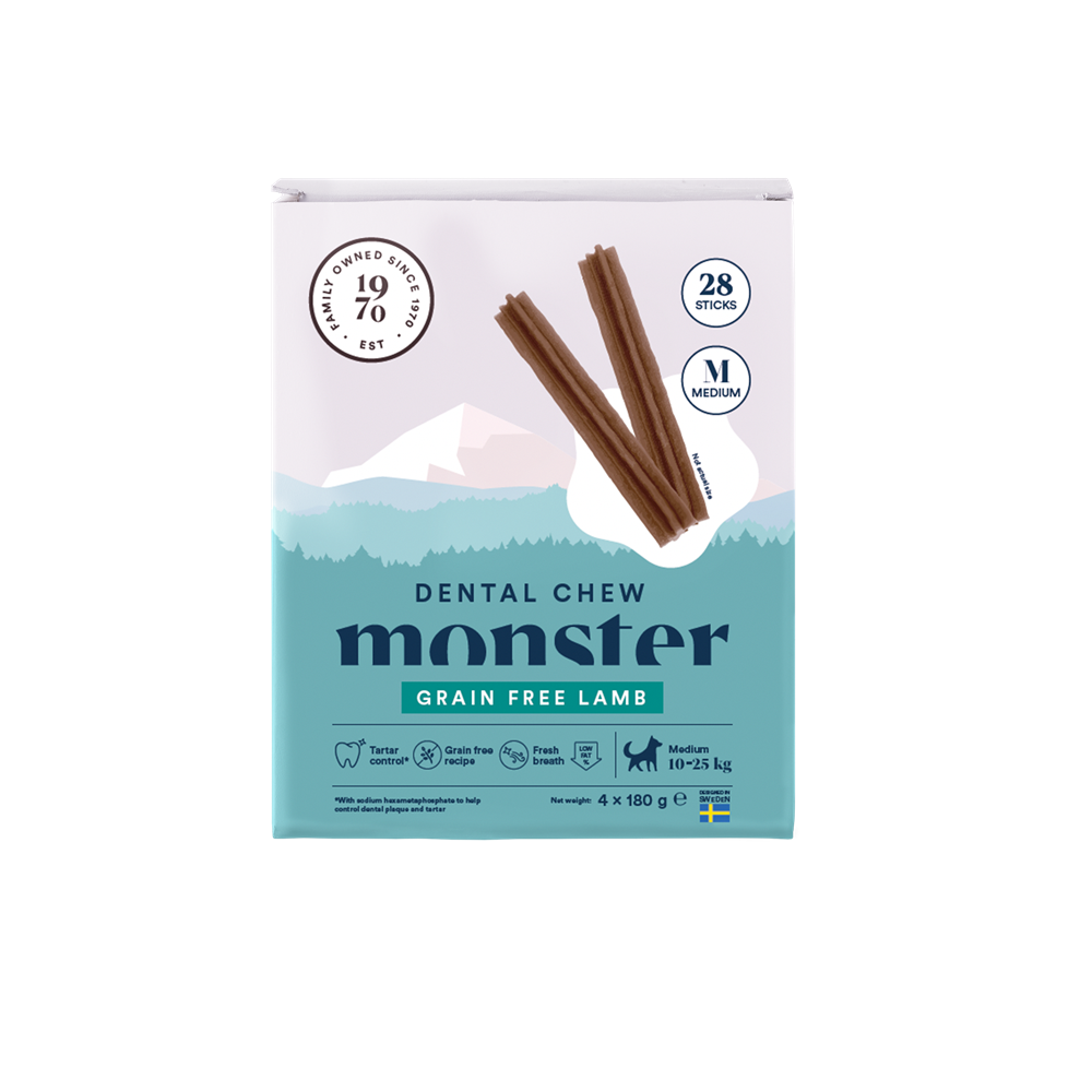 Monster Dog Dental Chew Lamb M 28 st 720 g | Hund - Vard-skotsel - Tandvard | DogStyle