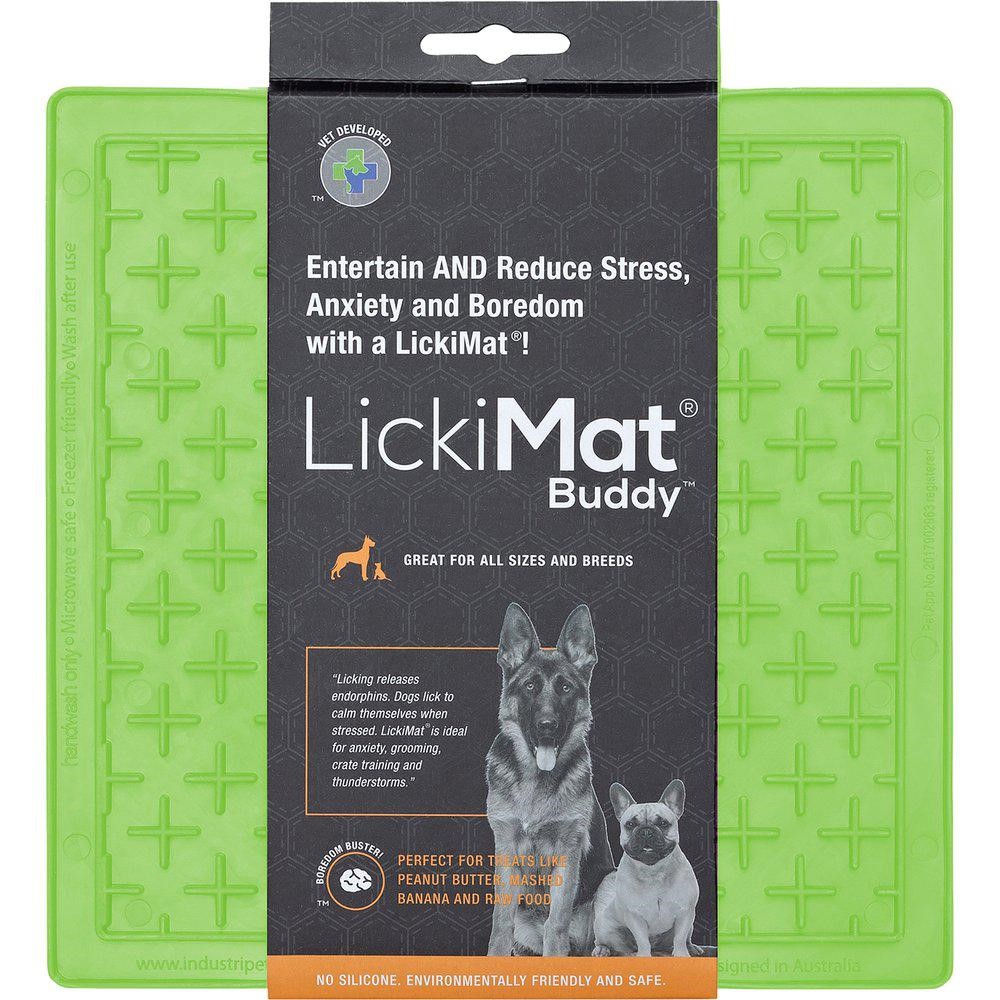 Lickimat Dog Buddy 20x20 cm Grön