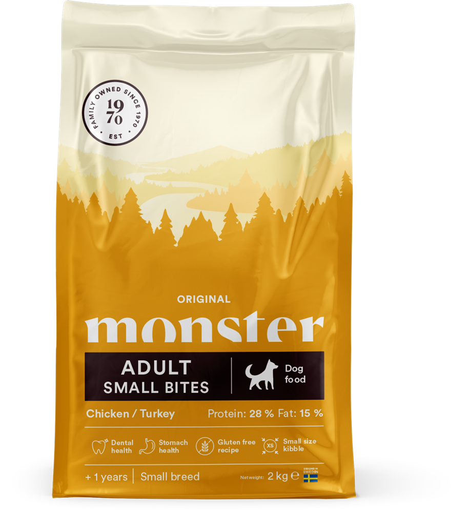Monster Dog Original Adult Small Bites Chicken & Turkey 2 kg