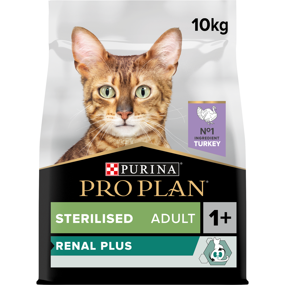 Purina Pro Plan Cat Sterilised Renal Plus med Kalkon 10 kg