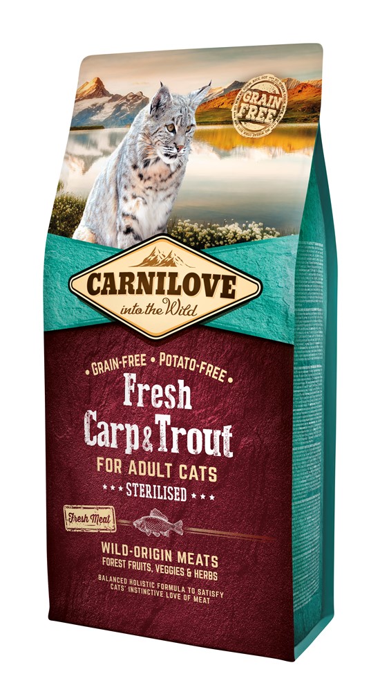Carnilove Fresh Carp & Trout Sterilised Adult Cat 6 kg