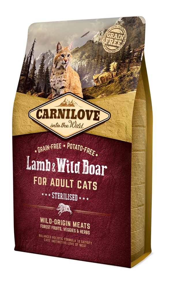 Carnilove Lamb & Wild Boar Sterilised Adult Cat 2 kg