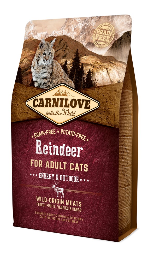 Carnilove Reindeer Energy & Outdoor Adult Cat 2 kg