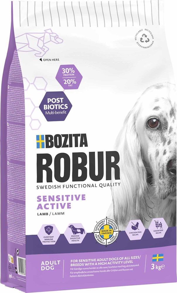 Bozita Robur Sensitive Grain Free Active 3 kg