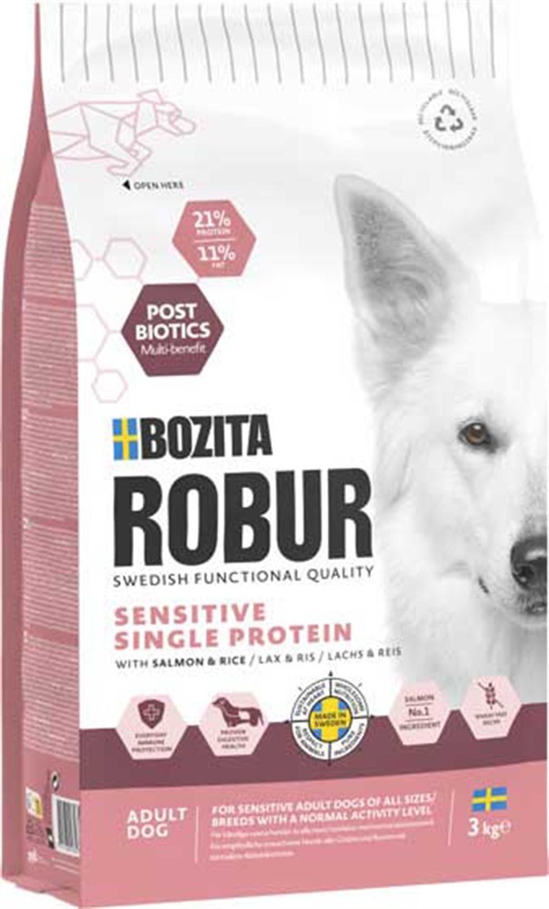 Bozita Robur Adult Sensitive Single Protein Salmon 3 kg
