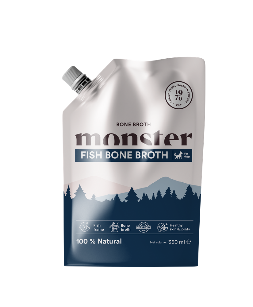 Monster Dog Bone Broth Fish 350 ml