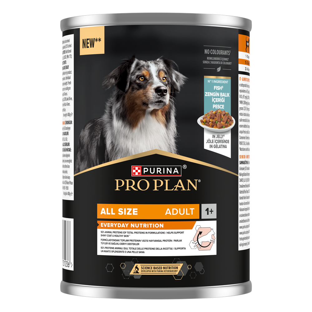 Purina Pro Plan All size Adult Fisk i Gelé våtfoder hund 12x400 g