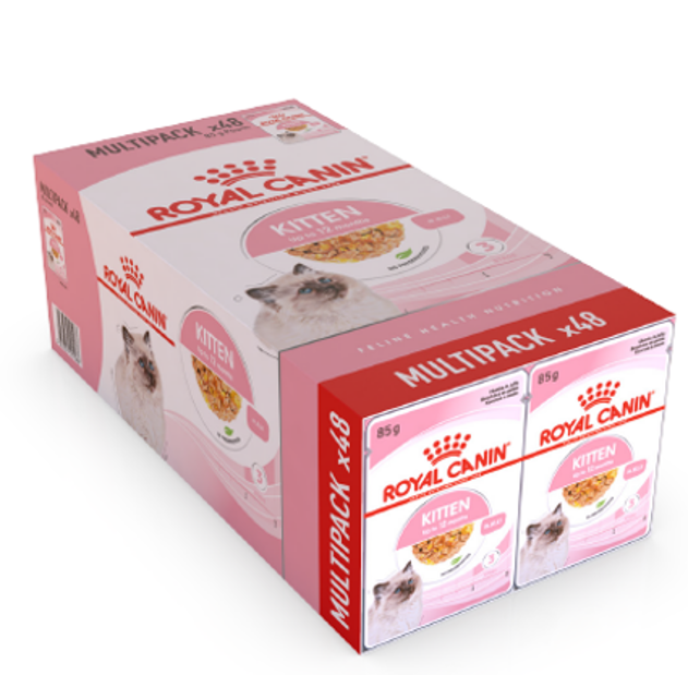 Royal Canin Megapack Jelly Kitten Våtfoder för kattunge 48x85 g | Katt - Foder - Friskfoder | DogStyle