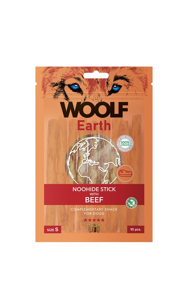 Hundgodis Woolf Earth Noohide Stick Beef S