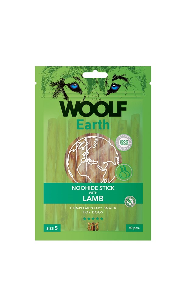 Hundgodis Woolf Earth Noohide Stick Lamb S