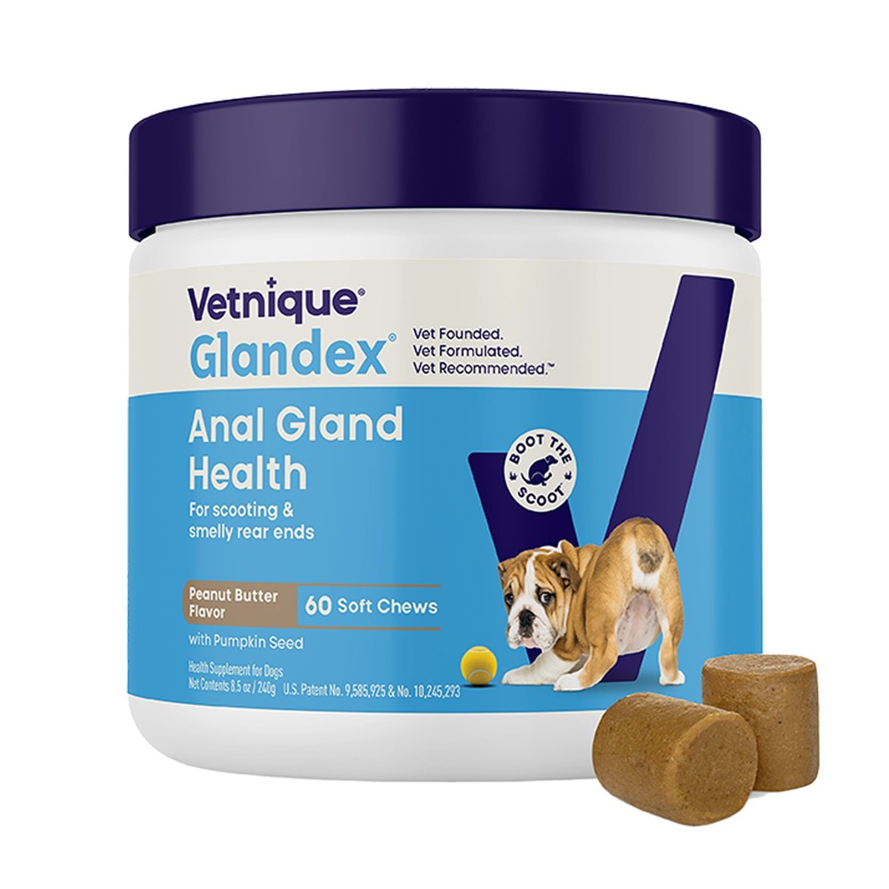 Analsäckstillskott Glandex mjuktugg 60 st | Apotek - Kosttillskott-vitaminer - Tarmar-matsmaltning | DogStyle