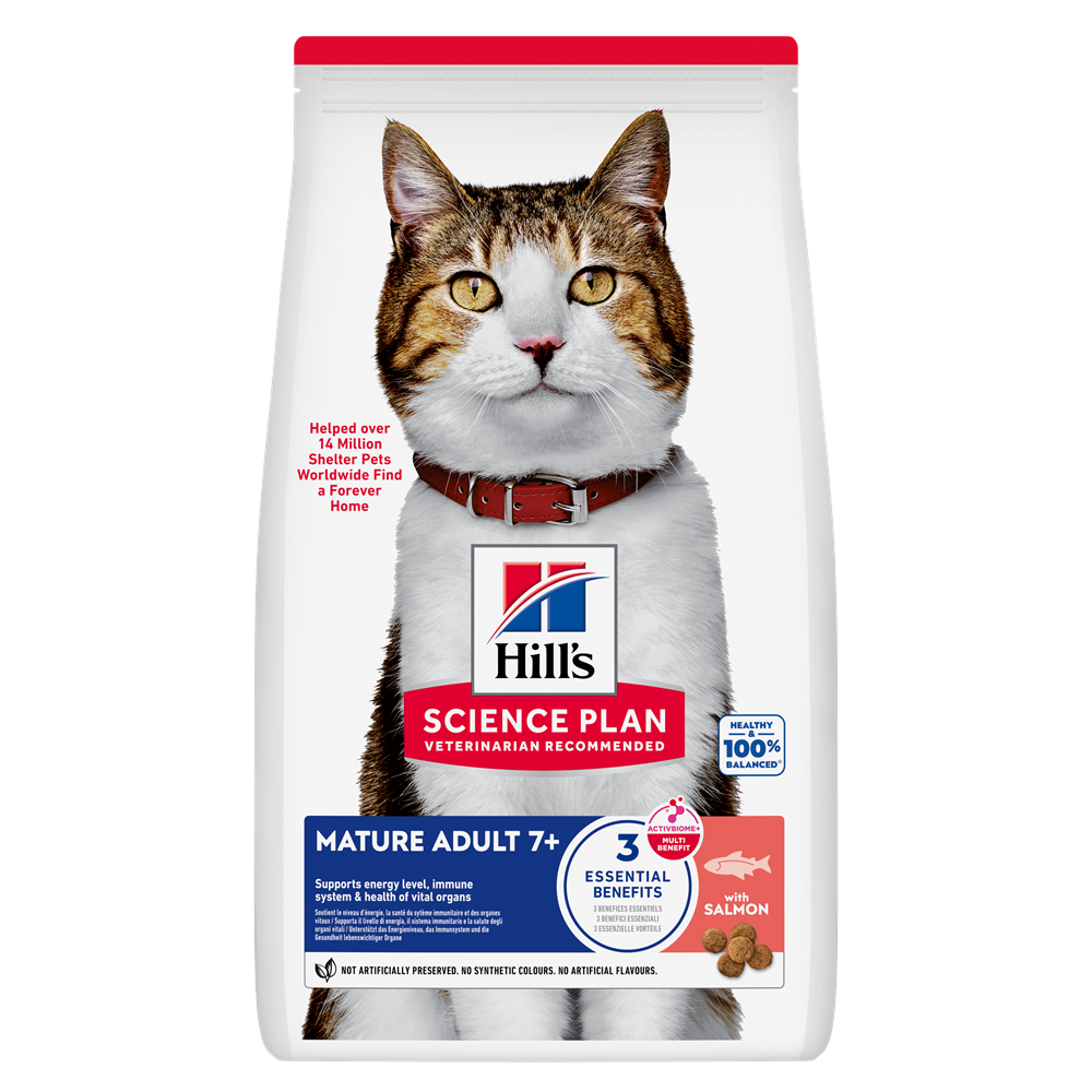Hills Science Plan Mature Adult Cat Food Salmon 1,5 kg | Katt - Foder - Torrfoder | DogStyle