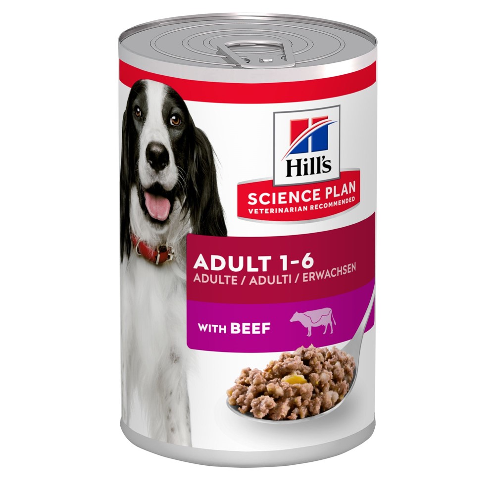 Hills Science Plan Canine Adult Medium Beef 12x370 g | Hund - Foder - Vatfoder | DogStyle