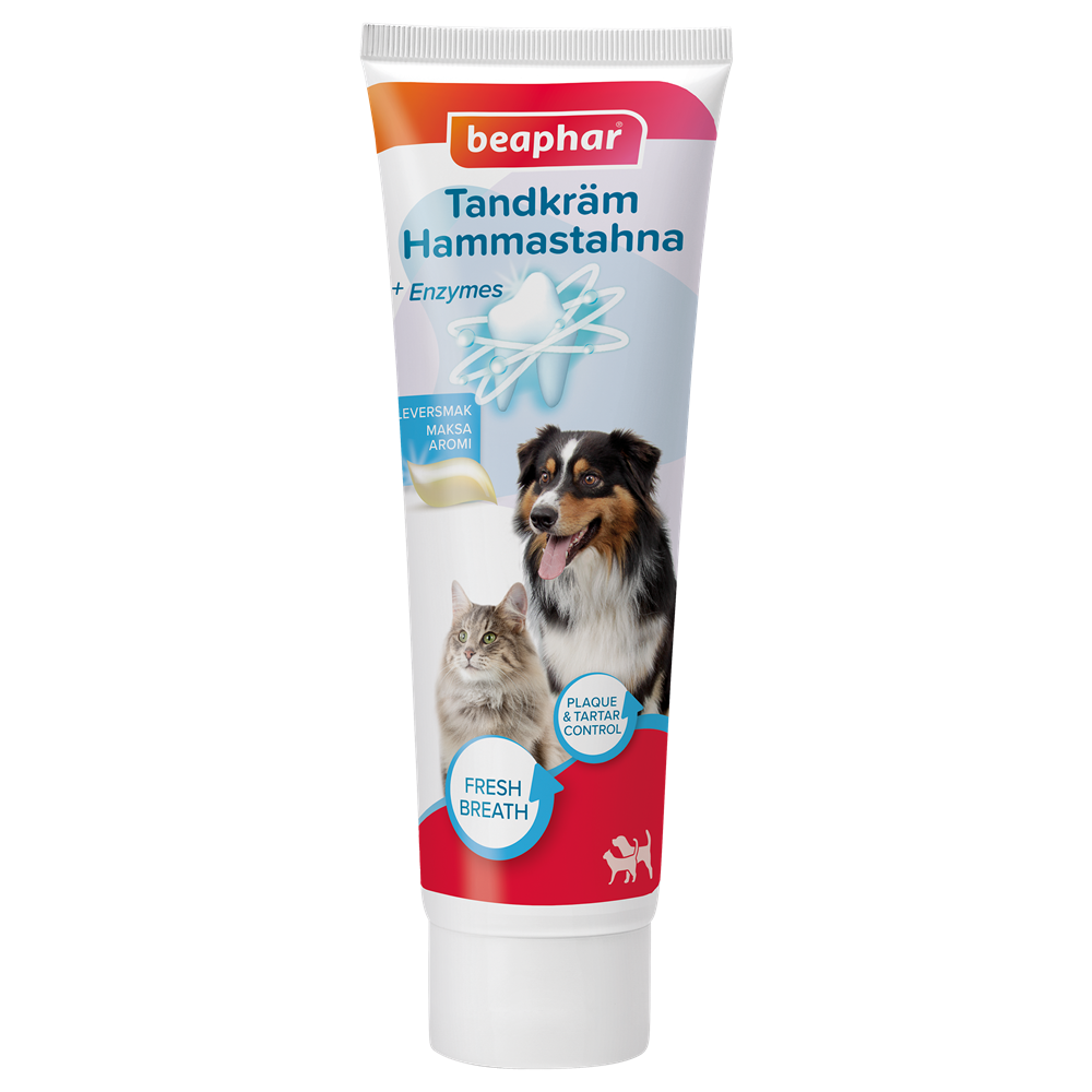 Beaphar Tandkräm med enzymer 100 g hund & katt | Apotek - Vard-skotsel - Mun-tander - Tandkram | DogStyle