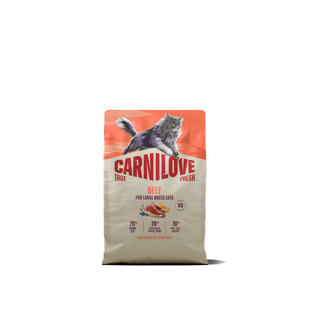 Carnilove True Fresh Cat Adult Large Breed Beef torrfoder för katt 2 kg
