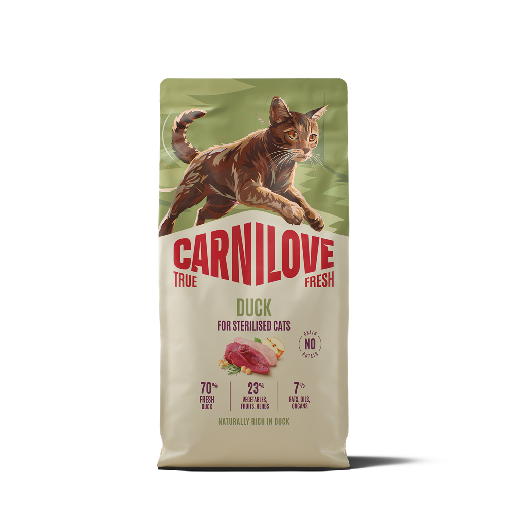 Carnilove True Fresh Cat Sterilised Adult All Breeds Duck torrfoder för katt 6 kg