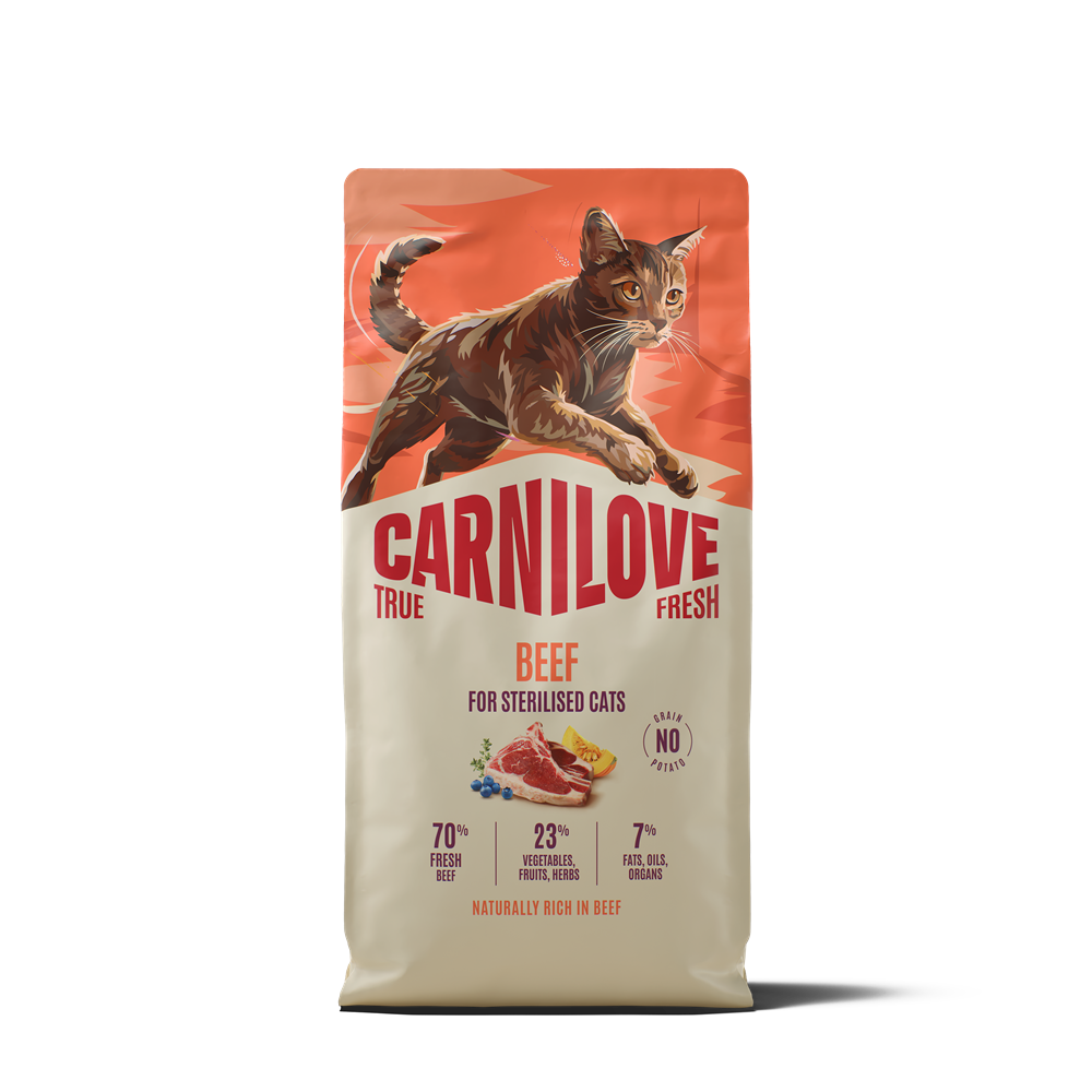 Carnilove True Fresh Cat Sterilised Adult All Breeds Beef torrfoder f&ouml;r katt 6 kg