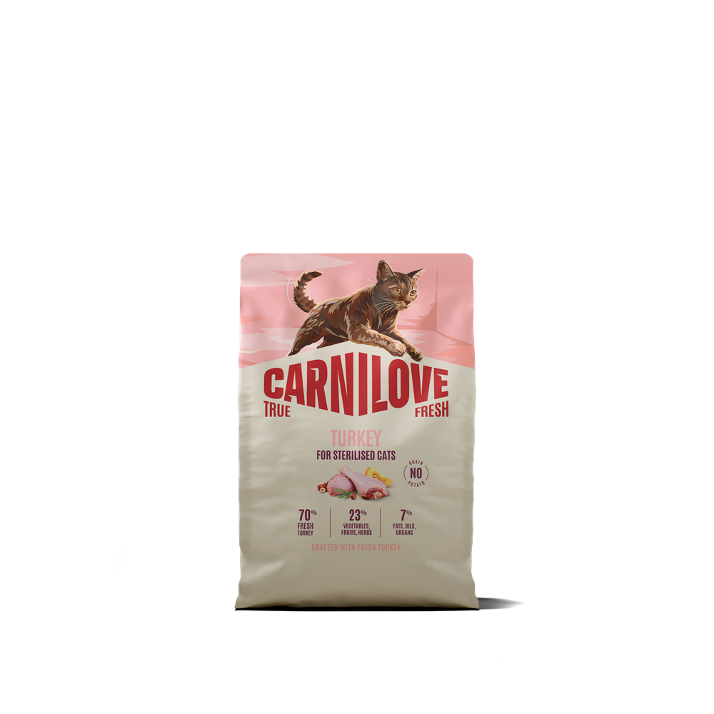 Carnilove True Fresh Cat Sterilised Adult All Breeds Turkey torrfoder f&ouml;r katt 2 kg