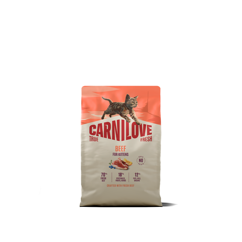 Carnilove True Fresh Cat Dry Beef for Kittens - 2 kg