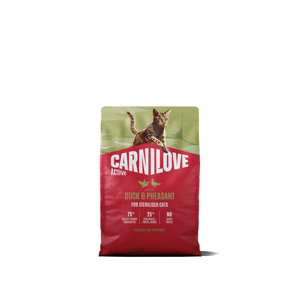 Carnilove Active Cat Sterilised Adult All Breeds Duck & Pheasant torrfoder för katt 2 kg