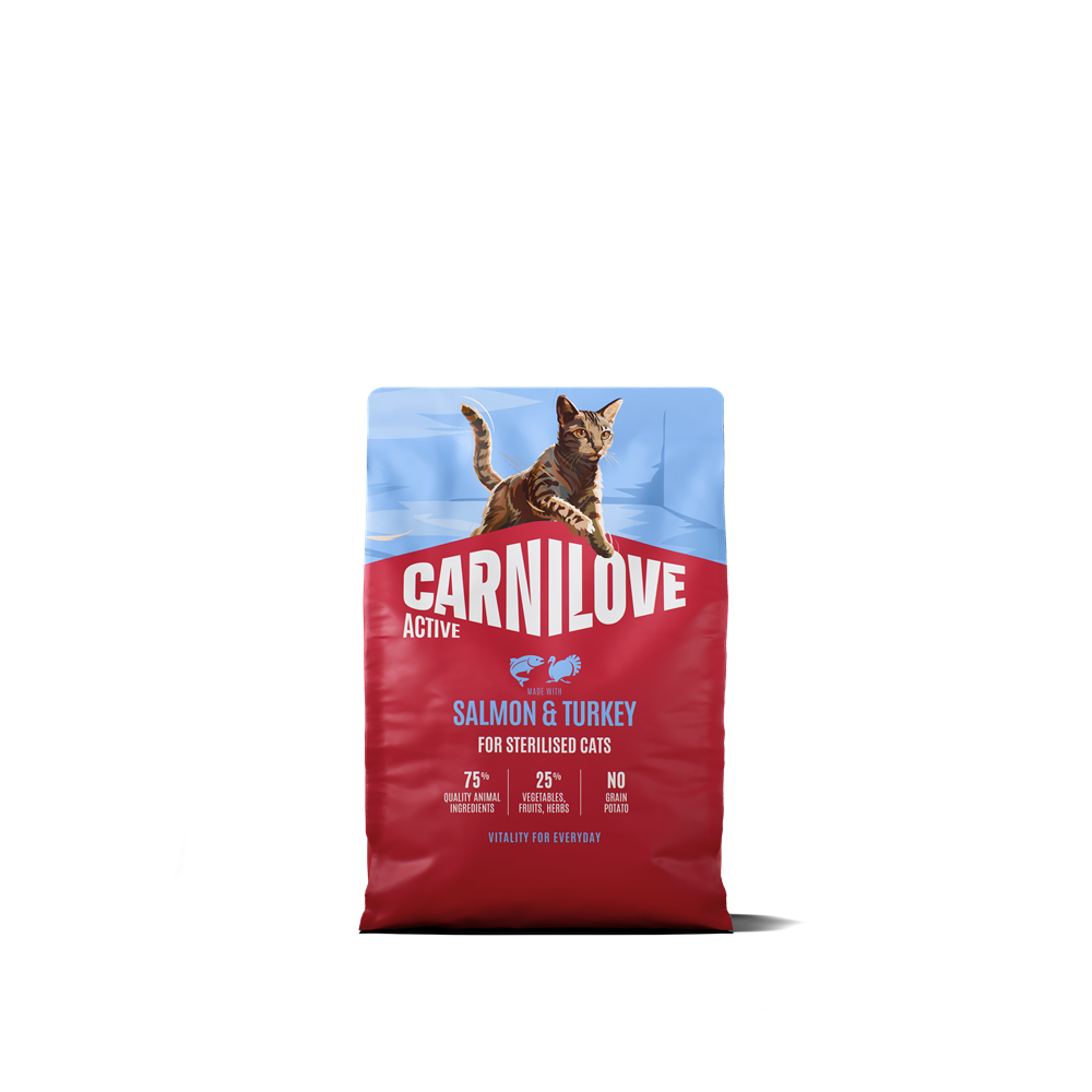 Carnilove Active Cat Sterilised Adult All Breeds Salmon &amp; Turkey torrfoder f&ouml;r katt 2 kg
