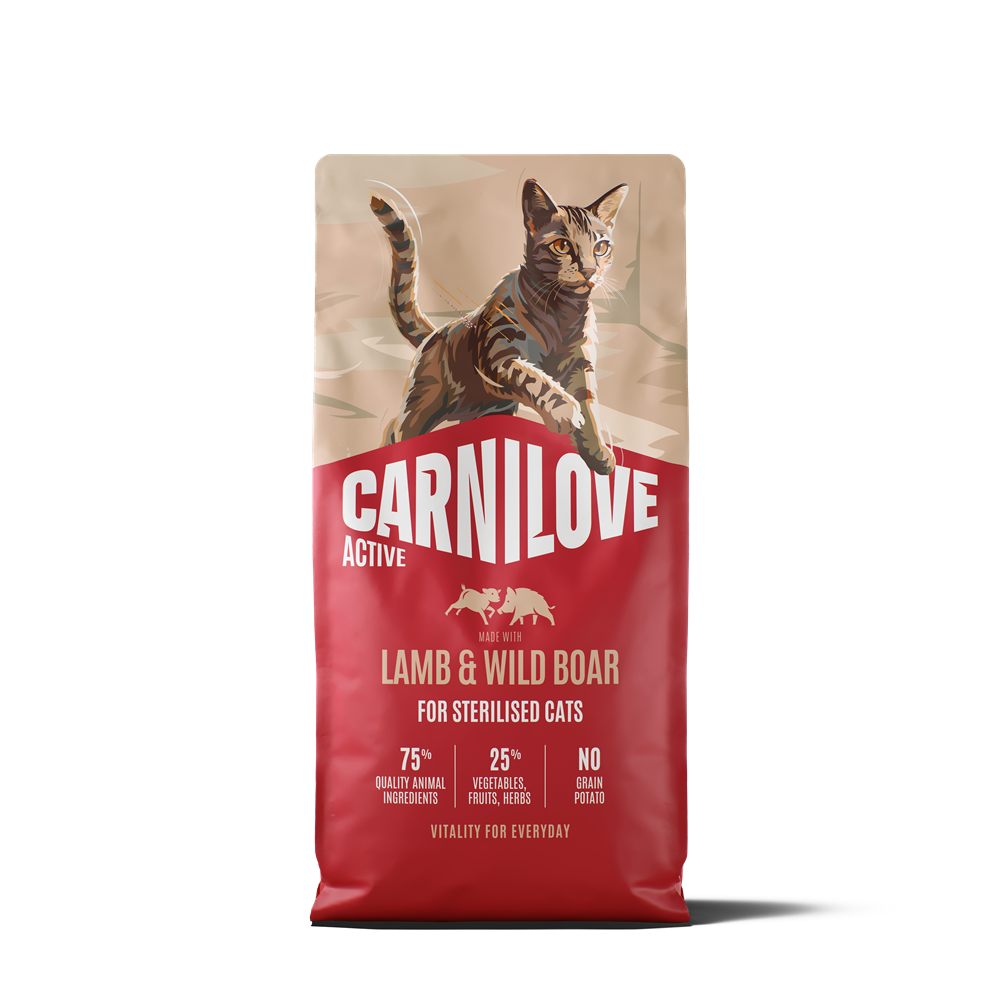 Carnilove Active Cat Dry Lamb & Wild boar for Sterilised Adult All Breeds - 6 kg