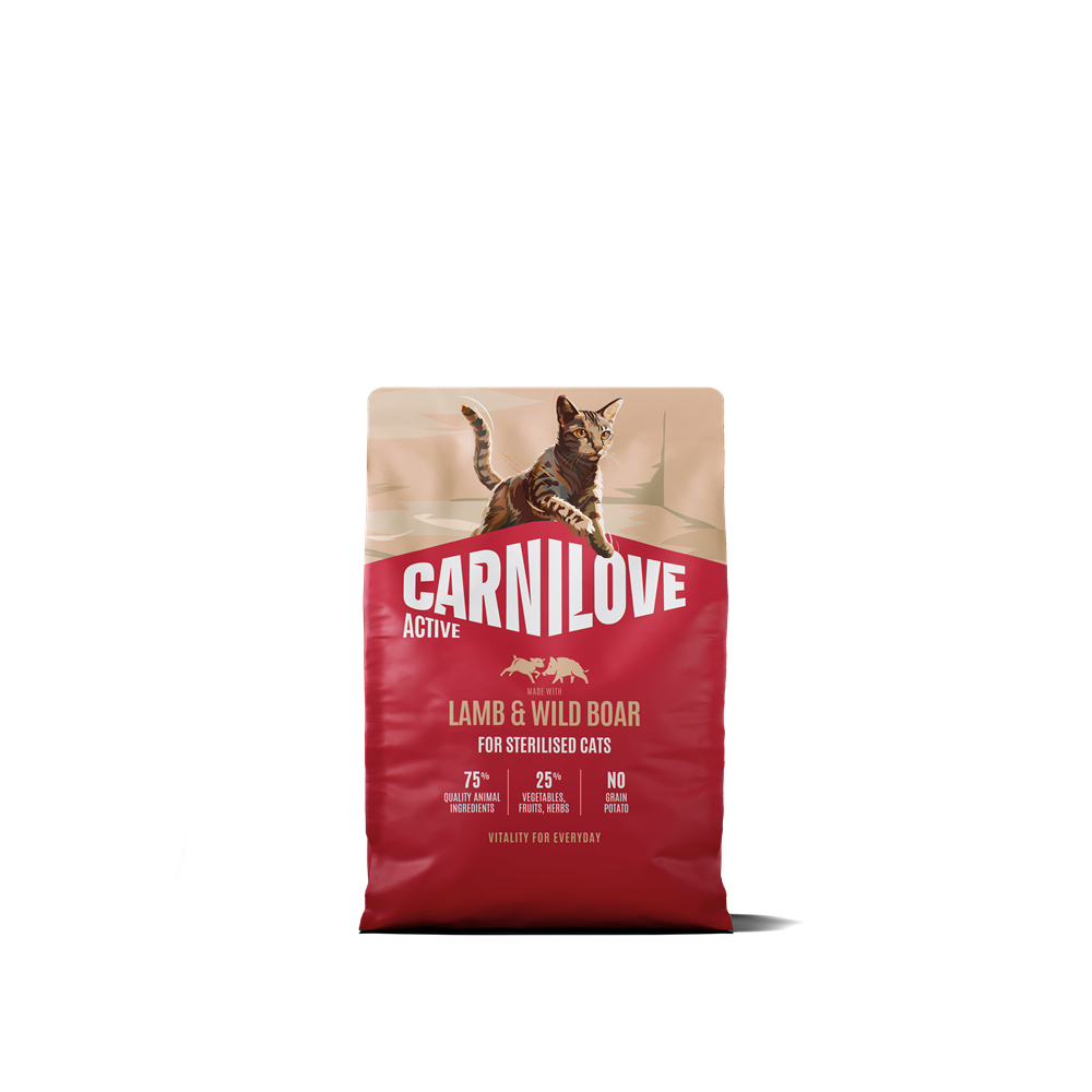 Carnilove Active Cat Sterilised Adult All Breeds Lamb & Wild Boar torrfoder för katt 2 kg