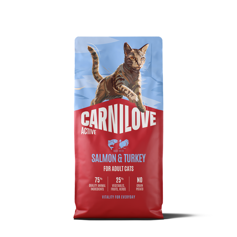 Carnilove Active Cat Adult All Breeds Salmon & Turkey torrfoder för katt 6 kg