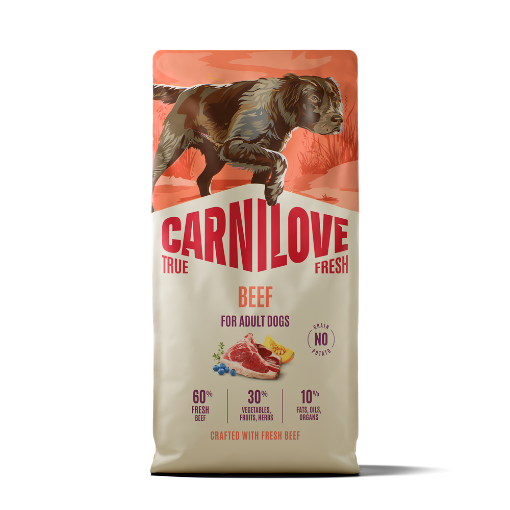 Carnilove True Fresh Dog Adult All Breeds Beef torrfoder f&ouml;r hund 12 kg