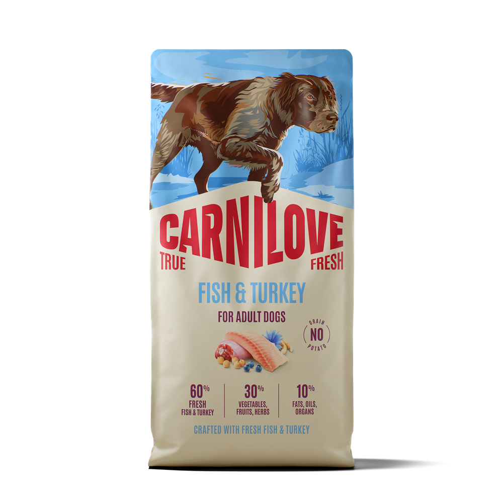 Carnilove True Fresh Dog Adult All Breeds Fish & Turkey torrfoder för hund 12 kg