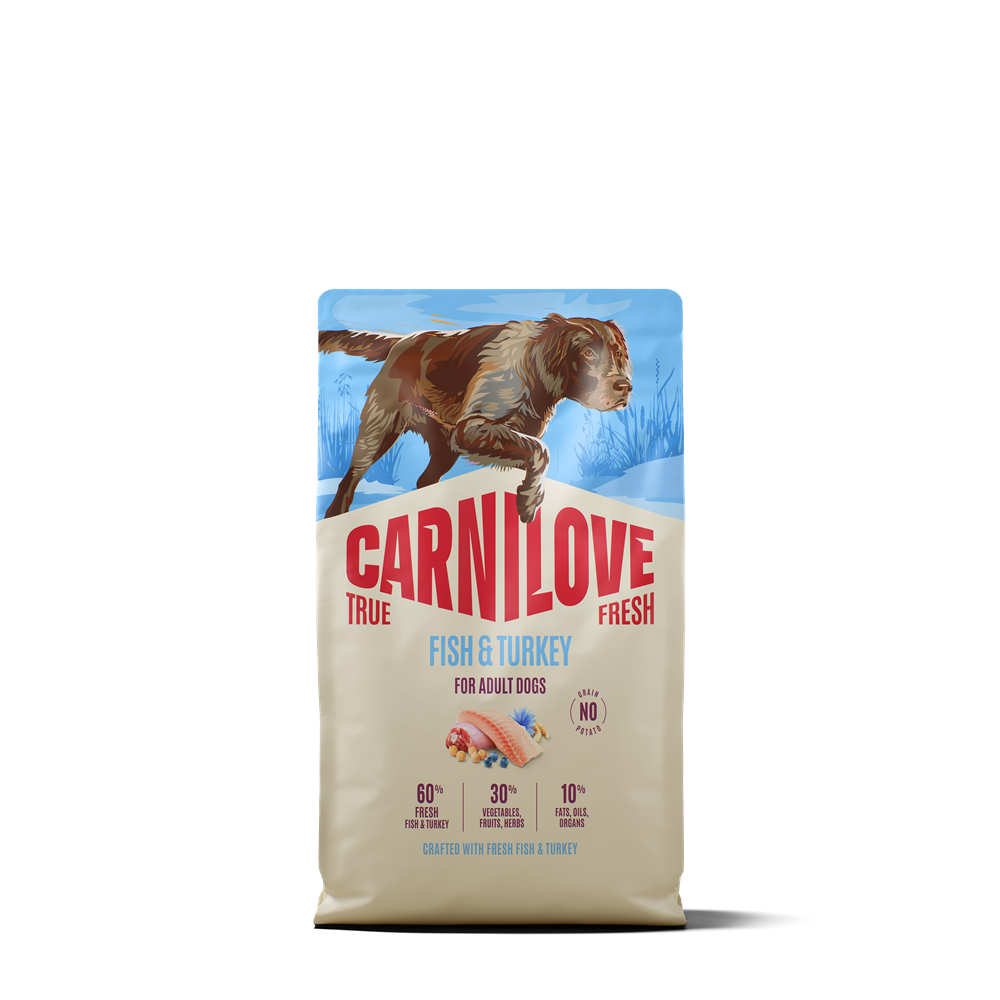 Carnilove True Fresh Dog Adult All Breeds Fish & Turkey torrfoder f&ouml;r hund 4 kg