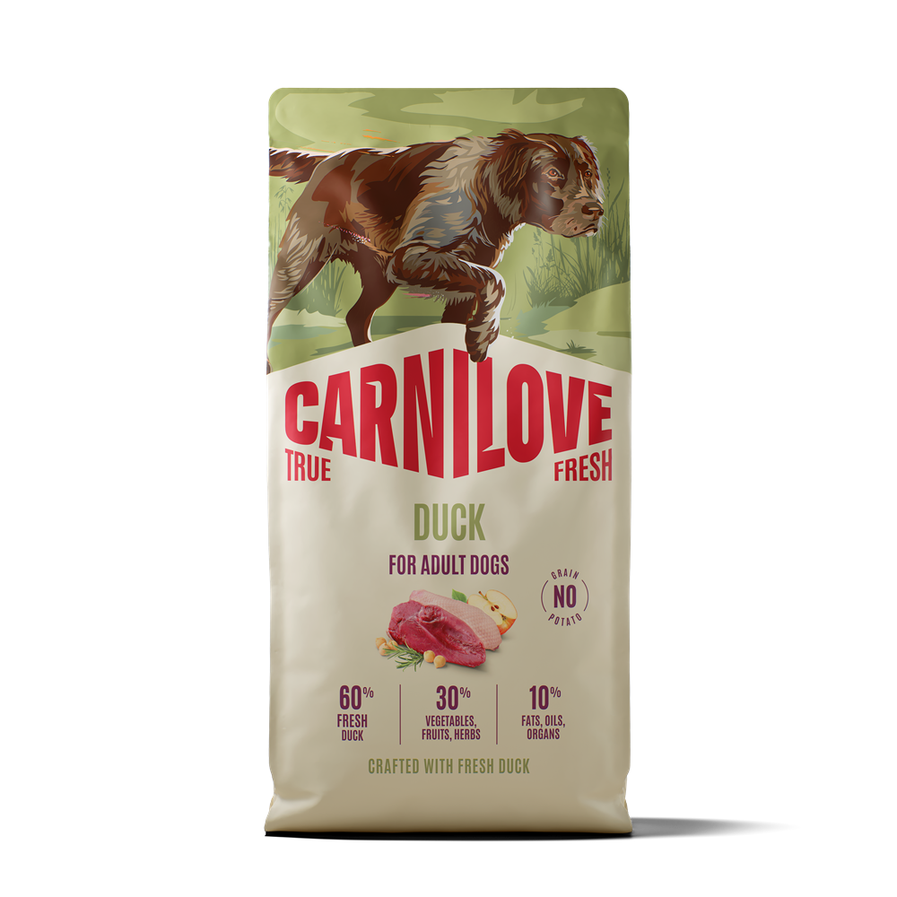 Carnilove True Fresh Dog Adult All Breeds Duck torrfoder f&ouml;r hund 12 kg