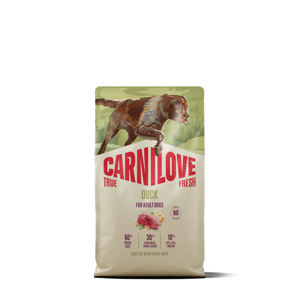 Carnilove True Fresh Dog Adult All Breeds Duck torrfoder f&ouml;r hund 4 kg