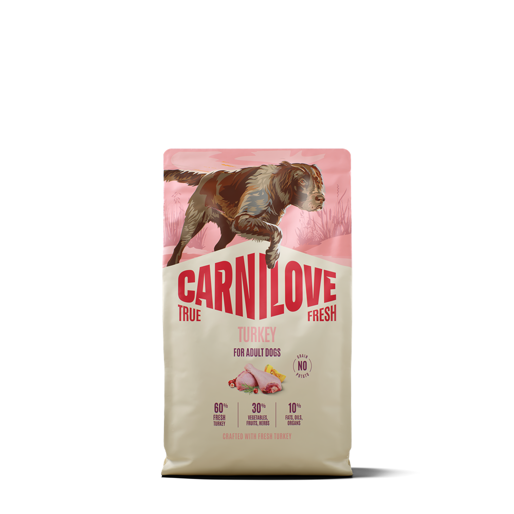 Carnilove True Fresh Dog Adult All Breeds Turkey torrfoder f&ouml;r hund 4 kg