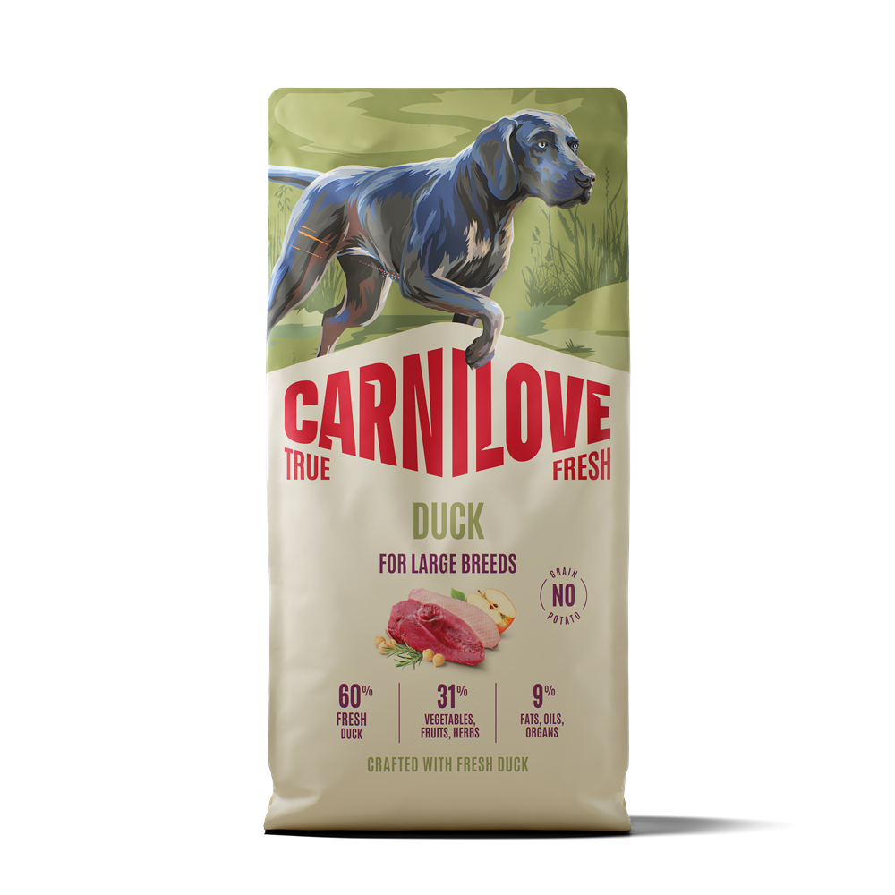 Carnilove True Fresh Dog Adult Large Breed Duck torrfoder för hund 12 kg