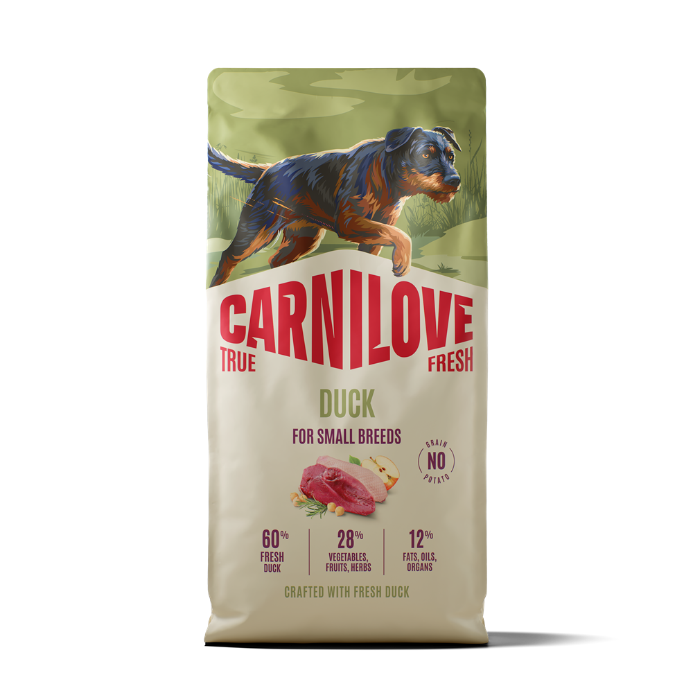 Carnilove True Fresh Dog Adult Small Breed Duck torrfoder för hund 12 kg