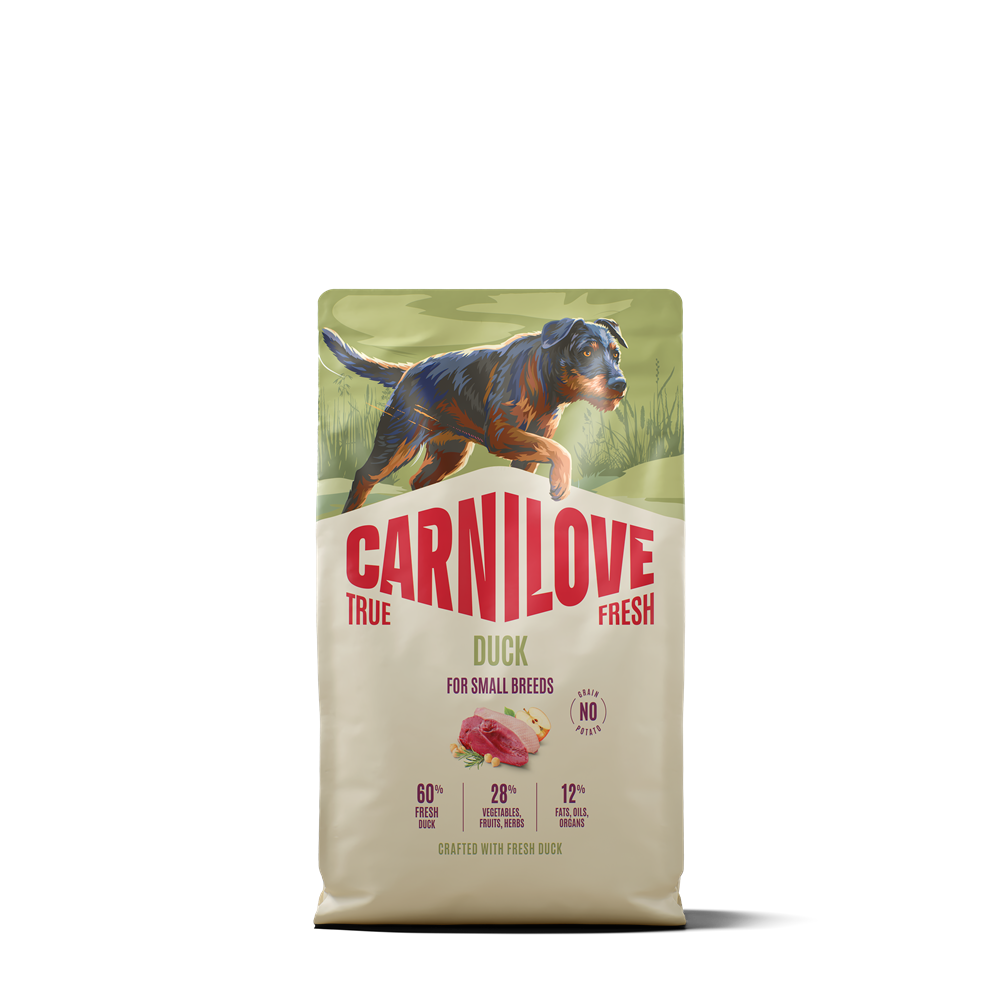 Carnilove True Fresh Dog Adult Small Breed Duck torrfoder f&ouml;r hund 4 kg