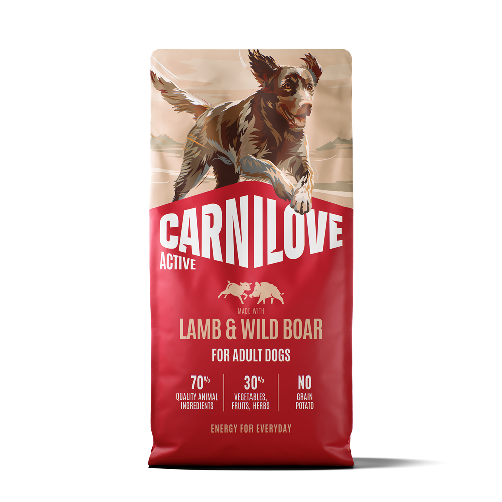 Carnilove Active Dog Adult All Breeds Lamb & Wild Boar torrfoder f&ouml;r hund 12 kg