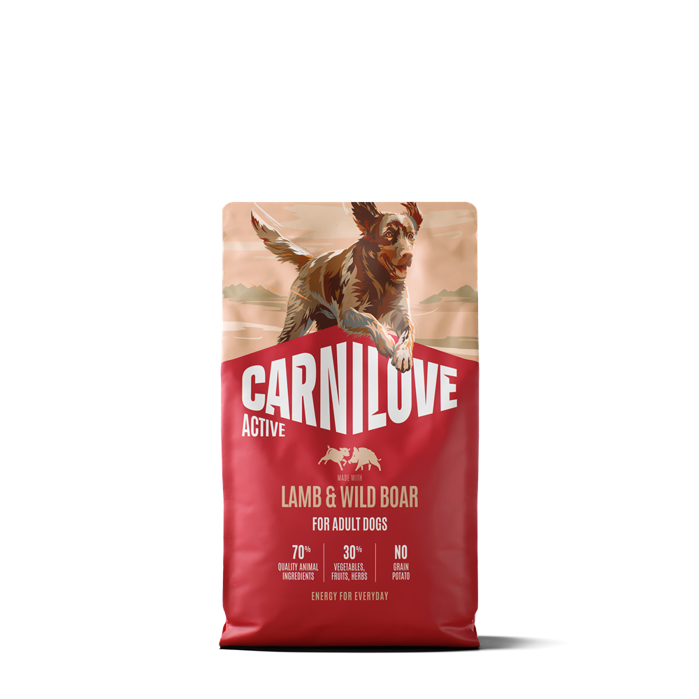 Carnilove Active Dog Adult All Breeds Lamb &amp; Wild Boar torrfoder f&ouml;r hund 4 kg