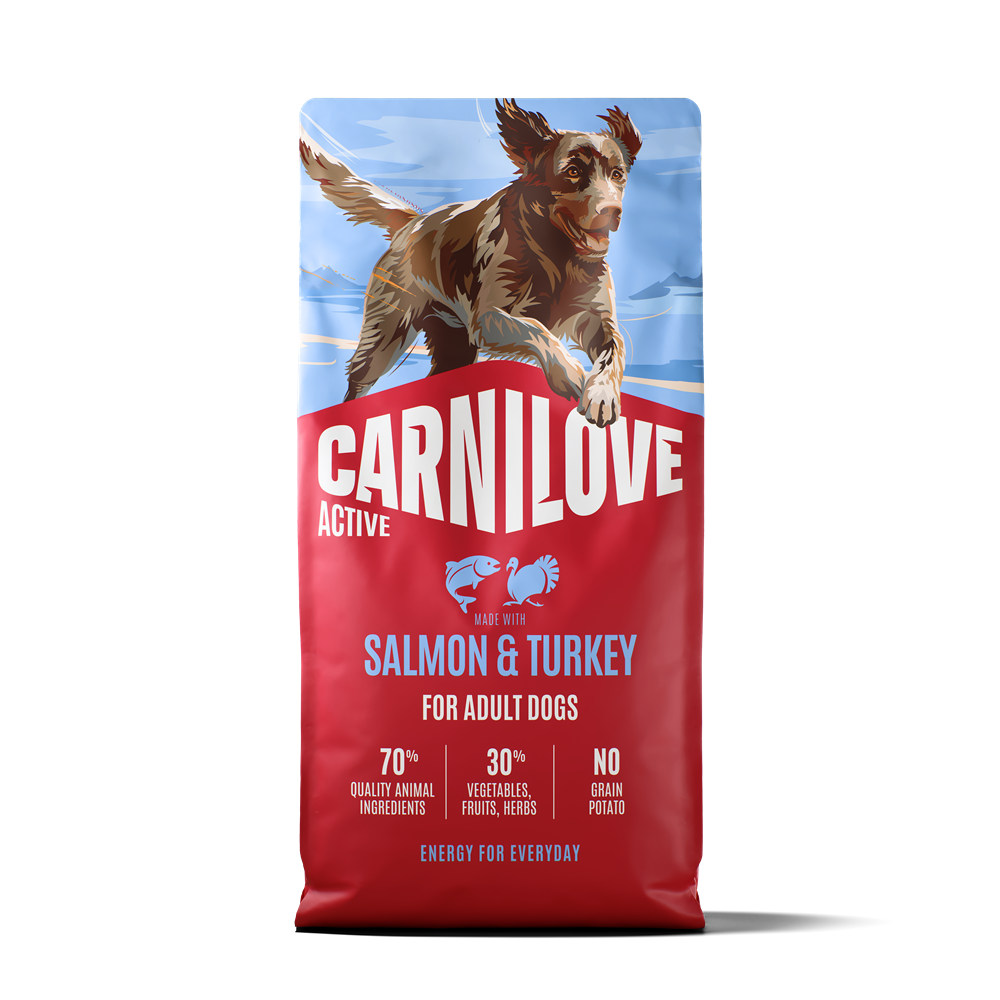 Carnilove Active Dog Adult All Breeds Salmon & Turkey torrfoder f&ouml;r hund 12 kg