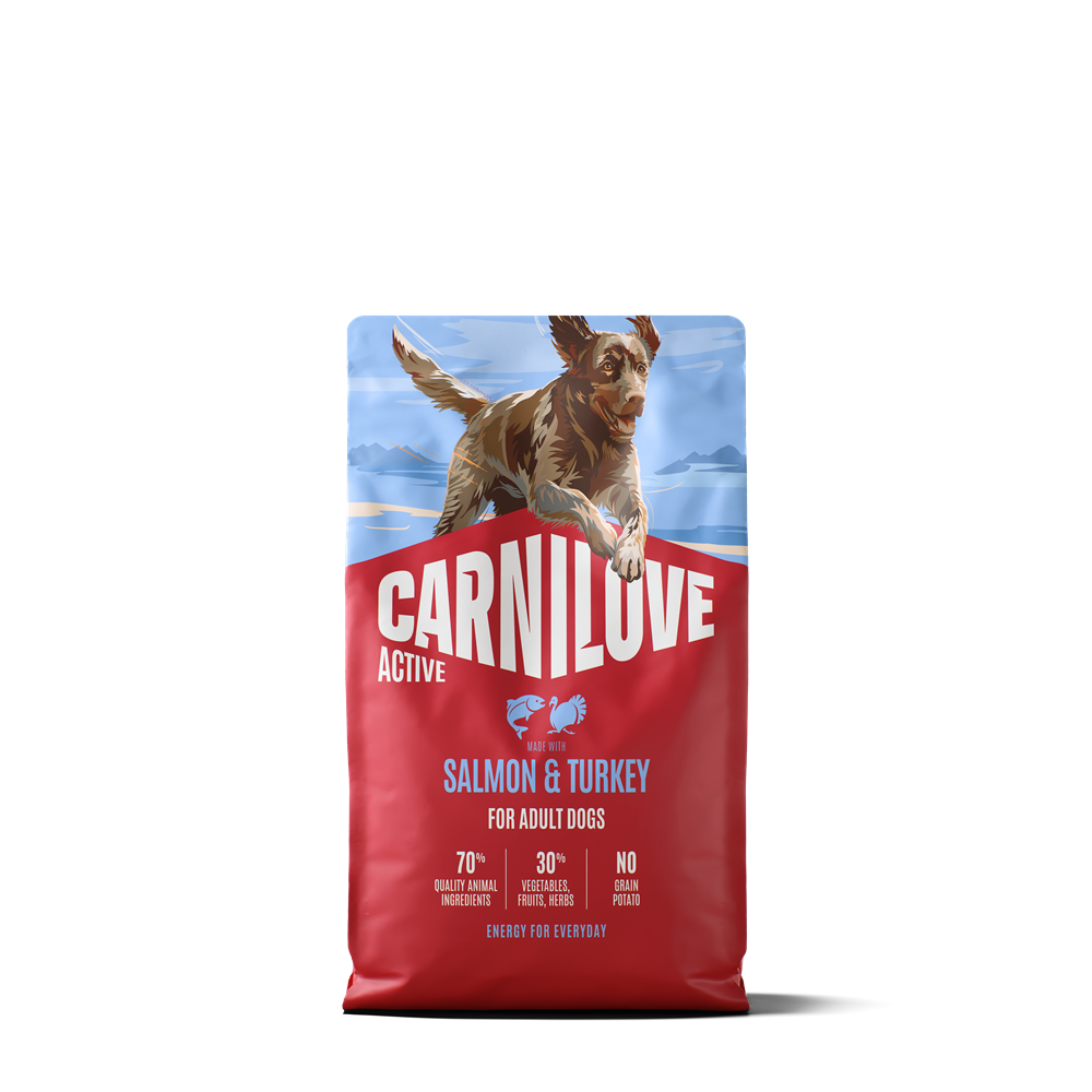 Carnilove Active Dog Adult All Breeds Salmon & Turkey torrfoder för hund 4 kg