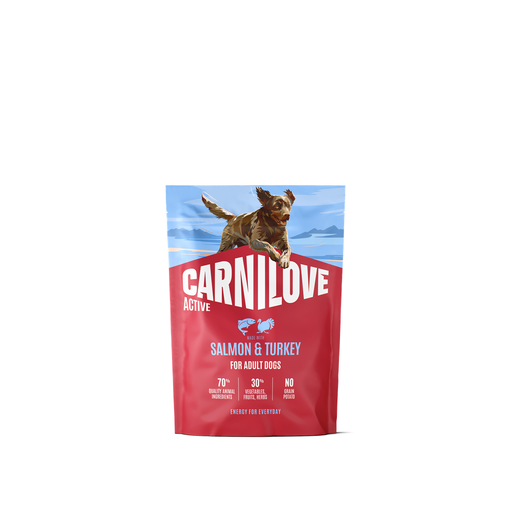 Carnilove Active Dog Adult All Breeds Salmon & Turkey torrfoder f&ouml;r hund 1,5 kg